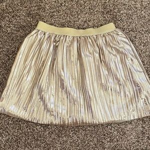 Gold pleated skirt girls 6